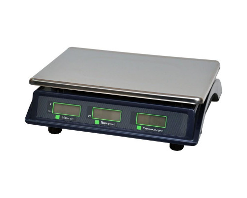 Купить Весы торговые МЕХЭЛЕКТРОН-М ВР4900-15-2Д-АБ 10 (LCD, Темный) от Мехэлектрон-М