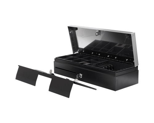 Денежный ящик PayTor FlipTop-S (Epson, черный с нерж. крышкой)